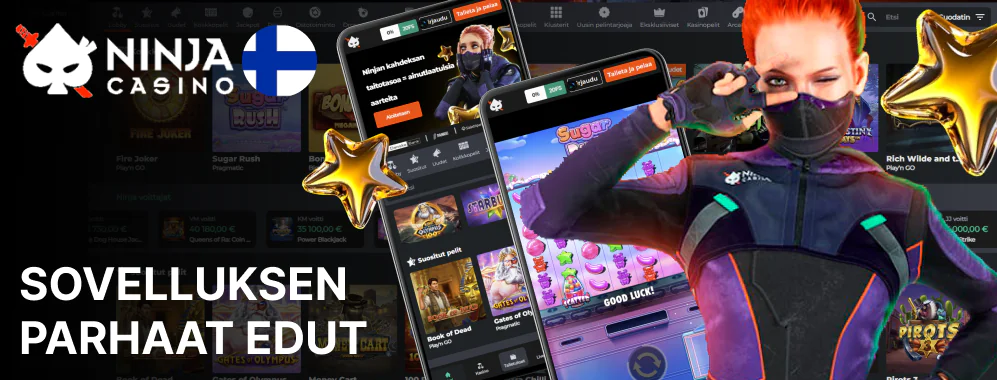 Ninja Casino iOS- ja Android-sovellukset puolittivat latausajat mobiiliversioihin verrattuna