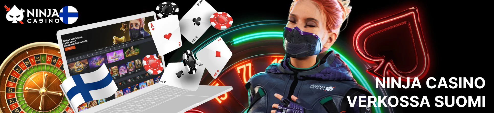 Ninja Casino tarjoaa monipuolisen valikoiman verkossa-kasinopelejä ilman pakollista rekisteröitymistä