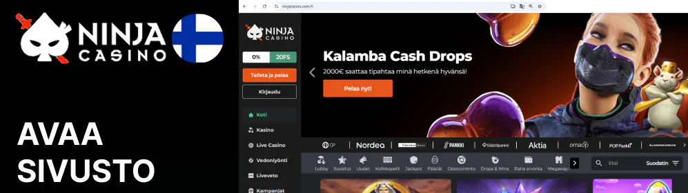 Avaa Ninja Casino