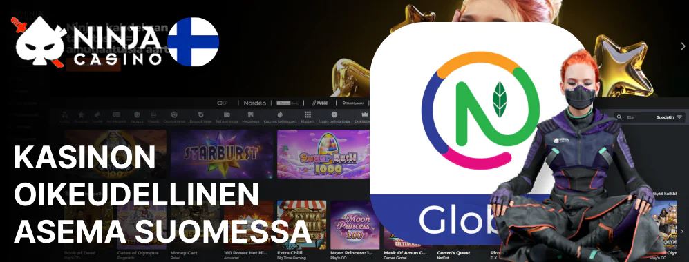 Ninja toimii Suomessa laillisesti Viron sääntelyviranomaisen myöntämällä lisenssillä