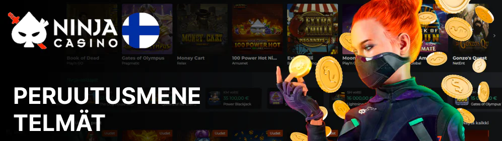 Varojen kotiuttaminen on mahdollista samojen pankkityökalujen avulla kuin talletuksetkin Ninja Casino