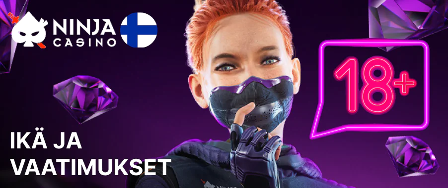 Ninja Casino haluaa, että sinulla on hauskaa, mutta pidä se hauskana ja laillisena